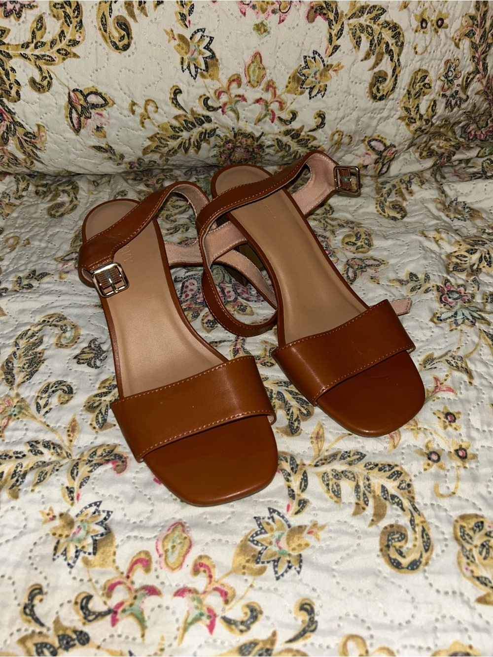 Women's Brown Ankle Strap Heels